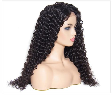 Julia Deep Wave Brazilian Lace Front Wig Natural Color Middle Long Deep