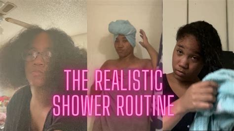 The Realistic Shower Routine Quashialasha Youtube