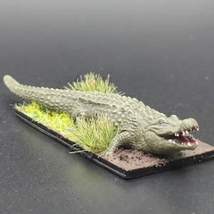 Resin D Printed Alligator Crocodile D D Pathfinder Form Encounter