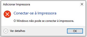 Erro 0x0000011b O Windows não pode se conectar à impressora Softniels