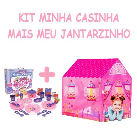 Kit Barraca Casinha Jantarzinho Crianças Brincarem Cozinha Submarino