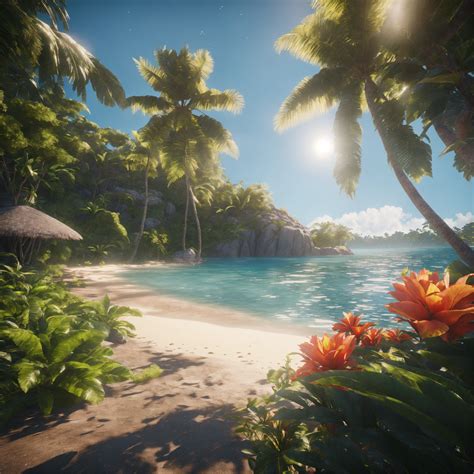 Lexica Vast Tropical Paradise Tropical Flora Cinematic Style High