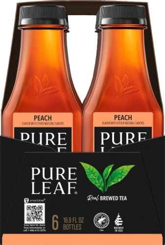 Pure Leaf® Peach Brewed Iced Tea 6 Pk 169 Fl Oz Kroger