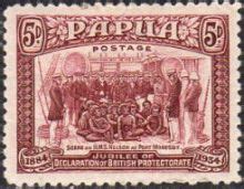 Papua 1934 50th Anniversary Of Declaration Of British Protectorate