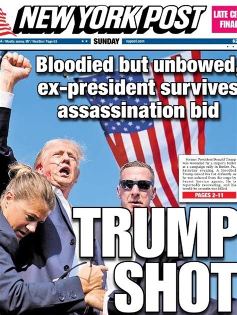 Trump Assassination Attempt Worlds Front Pages Nt News