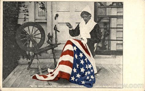Betsy Ross Making The First United States Flag Flags