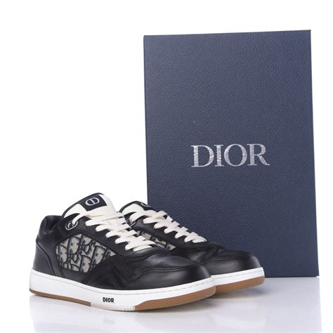 CHRISTIAN DIOR Smooth Calfskin Oblique B27 Low Top Sneaker 43 Black