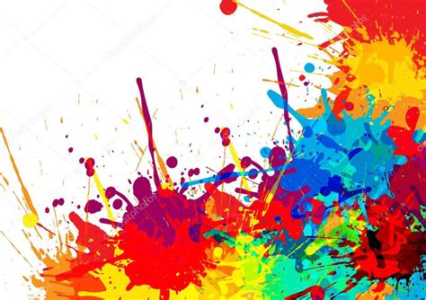 Abstract Splatter Color Background Illustration Vector Design Stock