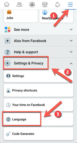 How To Change Languages On Facebook