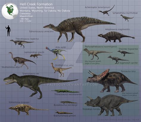 Hell Creek Formation Fauna By Paleoguy On Deviantart