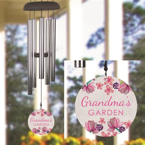 Grandmas Garden Personalized Wind Chime Tsforyounow