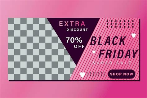 Black Friday Sale Template Banner 24269777 Vector Art At Vecteezy