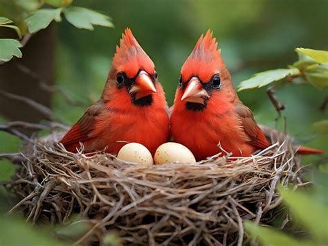 Premium Photo | Explore the nesting habits of Baby Cardinals Born and ...