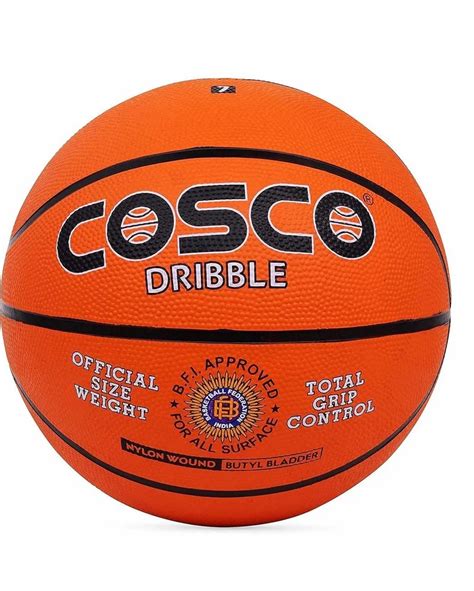 Rubber Orange Cosco 13013 Dribble Basketball For Playing Size 6 At