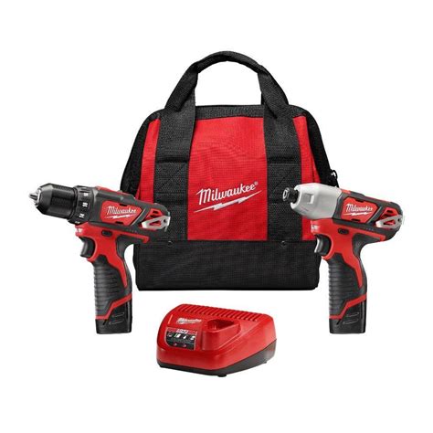 Milwaukee M12 12-Volt Lithium-Ion Cordless Drill Driver/Impact Driver ...