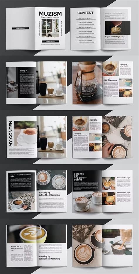 Coffee Magazine Template Indesign Artofit