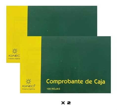 Talonario Comprobante De Caja M Hojas X X Unid Mebuscar