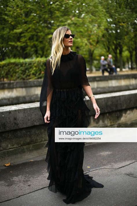 Lala Trussardi Rudge Walking On The Street During Paris Fashion Week