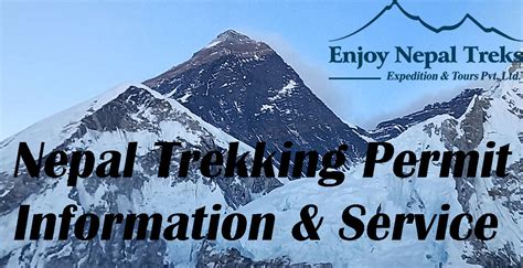 Nepal Trekking Permit Cost Fee Service Arrange Kathmandu