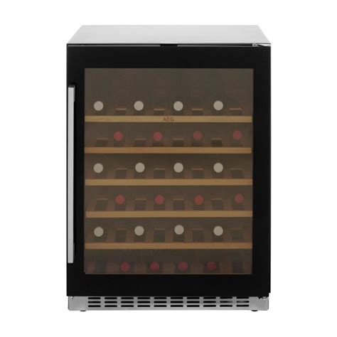 Aeg Swe66001dg Built In Under Counter 46 Bottle Wine Cellar For Optimal Wine Storage Black