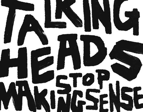 Stop Making Sense - Talking Heads Poster Series on Behance