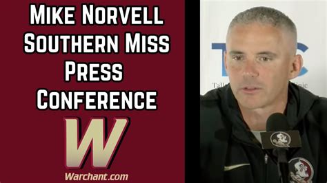 Fsu Football Mike Norvell Southern Miss Postgame Interview After