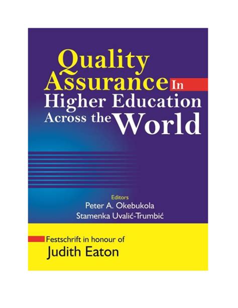 Pdf Quality Assurance In Higher Education Across The World Book