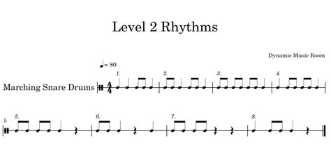 4 Beat Rhythm Patterns You Need To Know – Dynamic Music Room