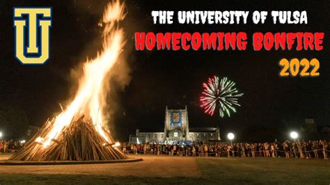 University Of Tulsa Homecoming Bonfire Tu Homecoming Pep Rally