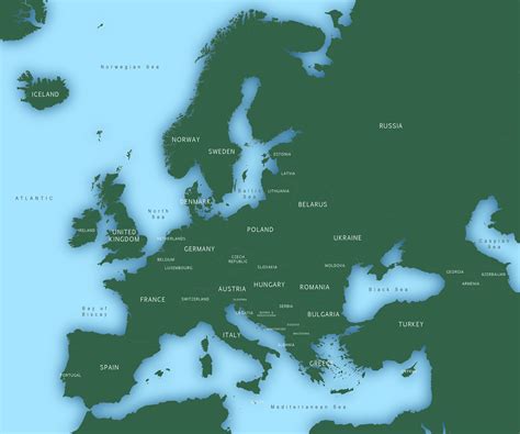 Editable Europe Map