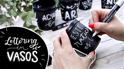 C Mo Decorar Vasos Con Lettering Youtube