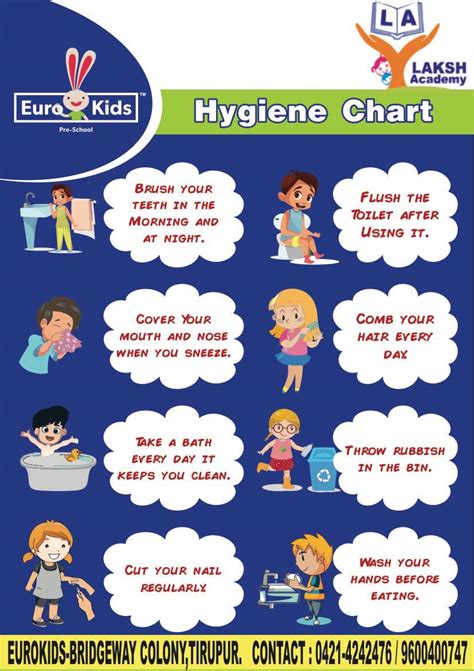 Daily Hygiene Chart A Visual Reference Of Charts Chart Master