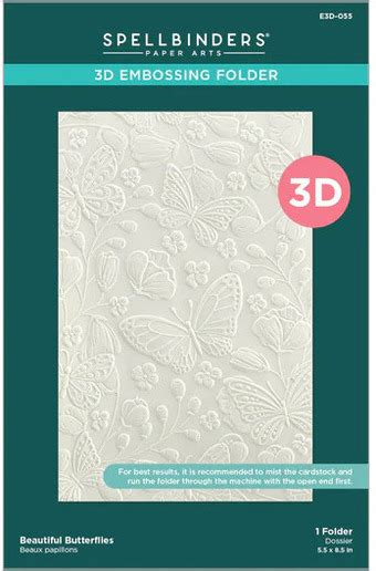 Spellbinders Beautiful Butterflies 3d Embossing Folder 123stitch