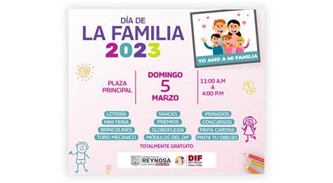 Invita Dif Reynosa A Participar En El Día De La Familia 2023 Dif Reynosa 2021 2024