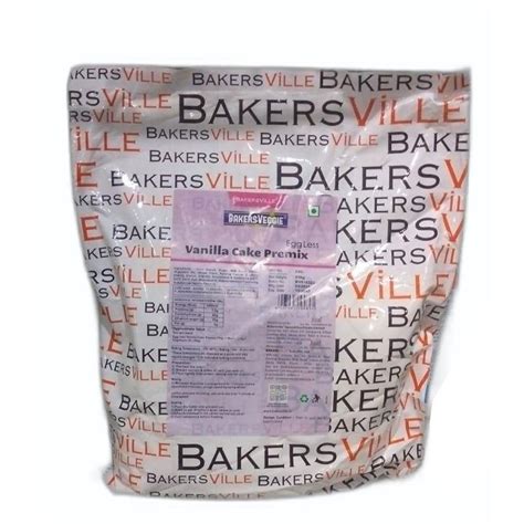 White Base Egg Less Bakers Villa Vanilla Cake Premix Powder