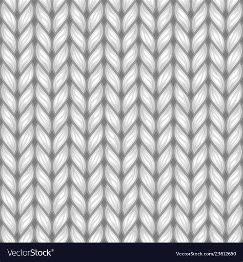 Gray Knit Texture Seamless Pattern Royalty Free Vector Image