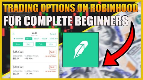 How To Trade Options On Robinhood For Complete Beginners Youtube