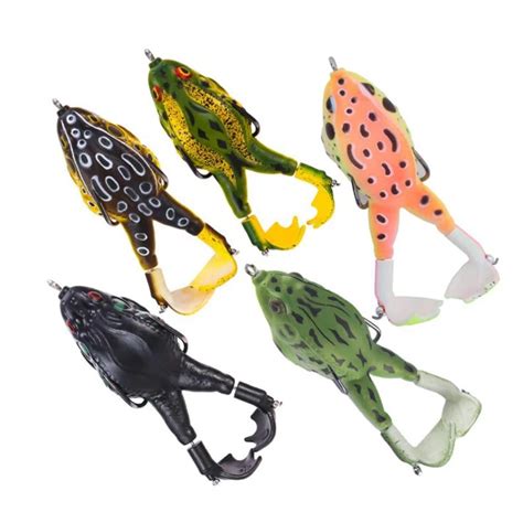 Pcs Double Propellers Frog Soft Bait Artificial Fishing Lures