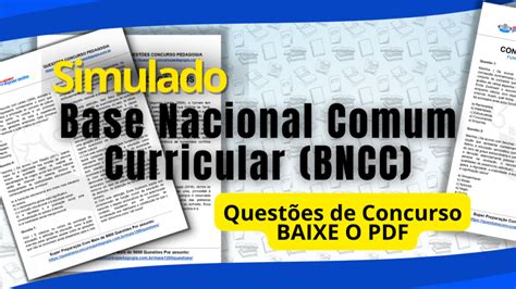 Simulado BNCC Você consegue responder estas 10 questões Baixe agora