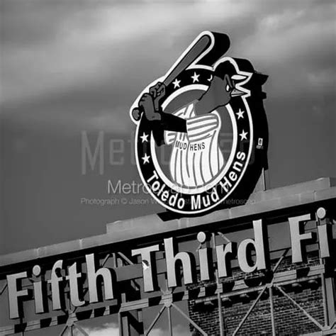 Toledo Photography Black And White The Toledo Mud Hens Sign