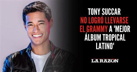 Tony Succar No Logró Llevarse El Grammy A Mejor Álbum Tropical Latino