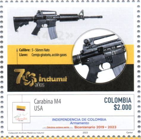 Emisi N Postal Independencia De Colombia Armamento Bicentenario