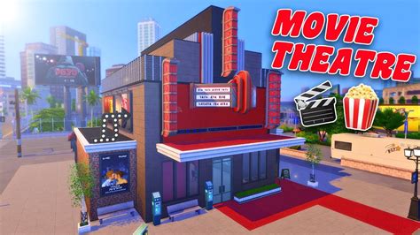 Movie Theatre The Sims 4 Speed Build Youtube