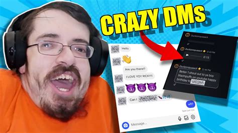 Reacting To My Crazy Dms Youtube