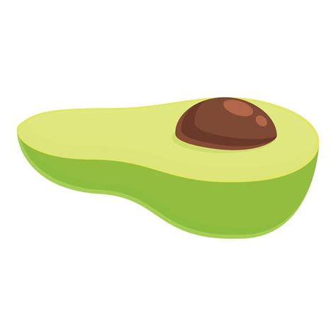 Half Avocado Icon Cartoon Style 14257841 Vector Art At Vecteezy