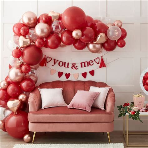 Valentines Balloon Arch - 70 Balloons | Party Delights