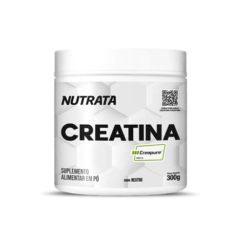 Creatina Creapure Nutrata 300g Container Do Suplemento