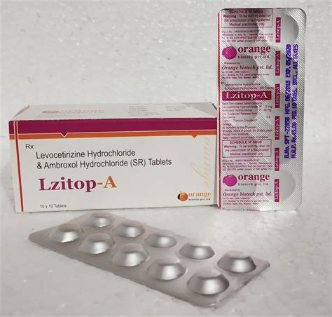 Levocetirizine Ambroxol | LZITOP-A | OrangeBiotech