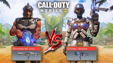 New Call Of Duty Mobile Mythic Peacekeeper Mk Artifact Vs