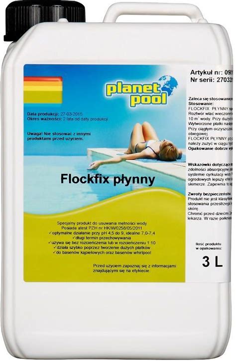 Chemoform Flockfix Płynny Koagulant Do Basenu Opak 3L 0901 003